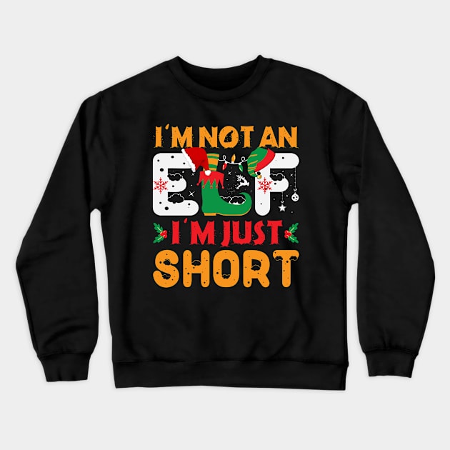 I’M NOT AN ELF Family Christmas PJ Matching Men Women Kids Crewneck Sweatshirt by PlaneteeShop